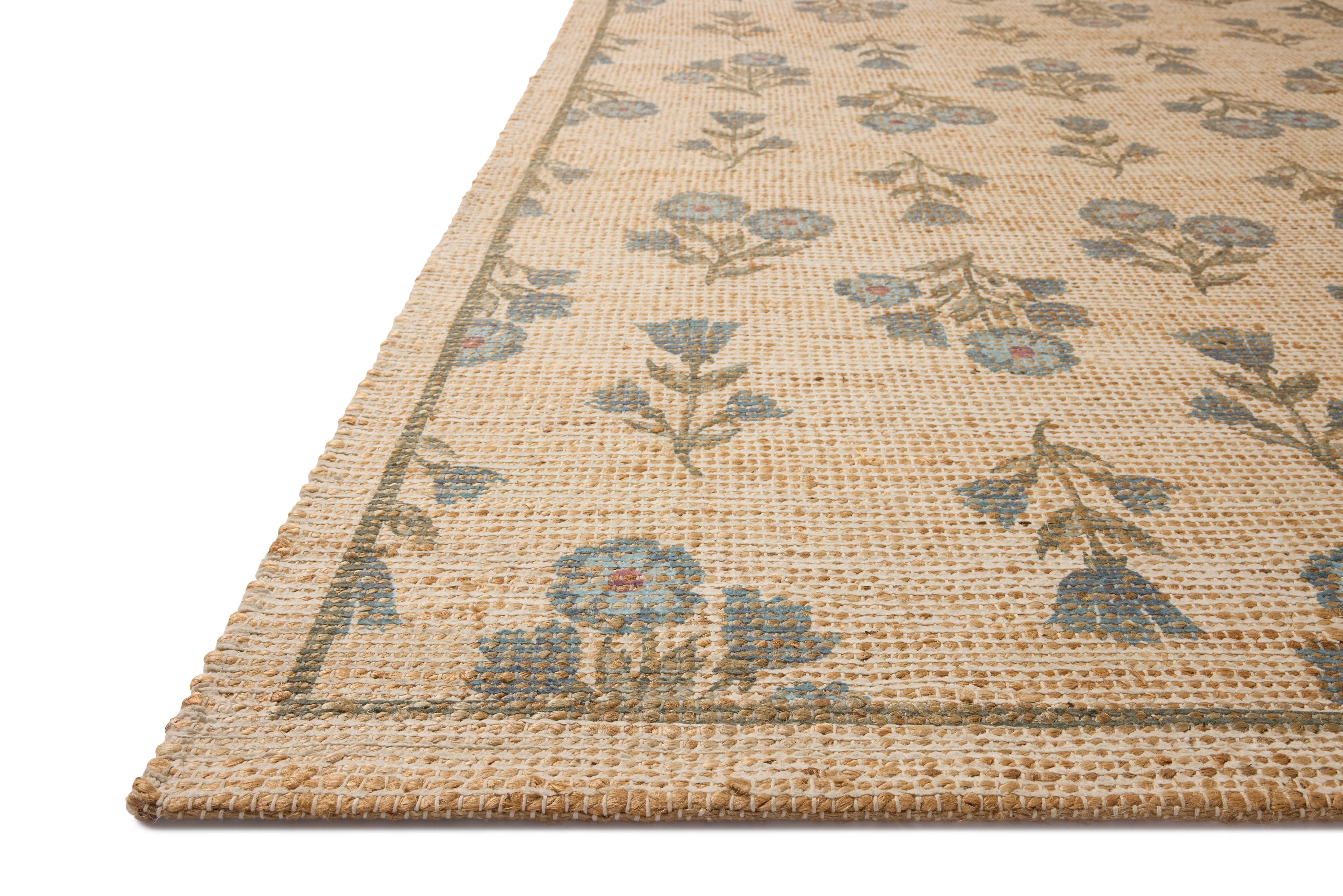 Chris Loves Julia x Loloi Rue Moss / Blue 5'-0" x 7'-6" Area Rug