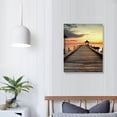 thumbnail image 3 of Creowell  Sunset Scenery Stunning Wall Art - Contemporary Sunset Landscape Pictures Prints on Canvas Wall Artwork Perfect for Office Living Room and Bedroom Decoration -16x20 Inch, 3 of 3