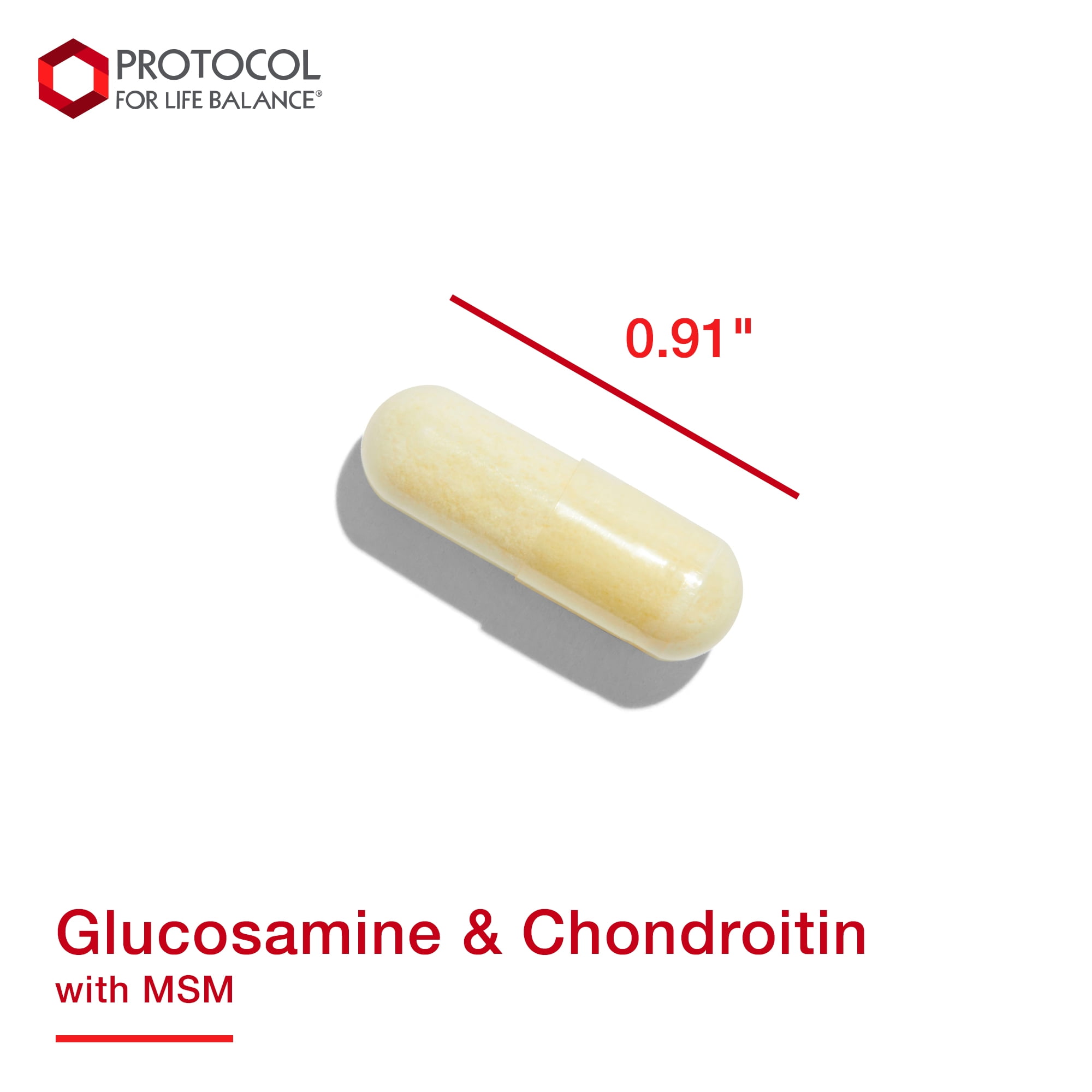 Protocol for Life Balance Glucosamine Chondroitin MSM - Joints - 180 Caps