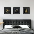 thumbnail image 5 of ELSKER&HOME 16x16 Picture Frame Black Set of 3, Square Picture Frame Display Photo 12x12 with Mat or 16 x 16 Without Mat, 5 of 7
