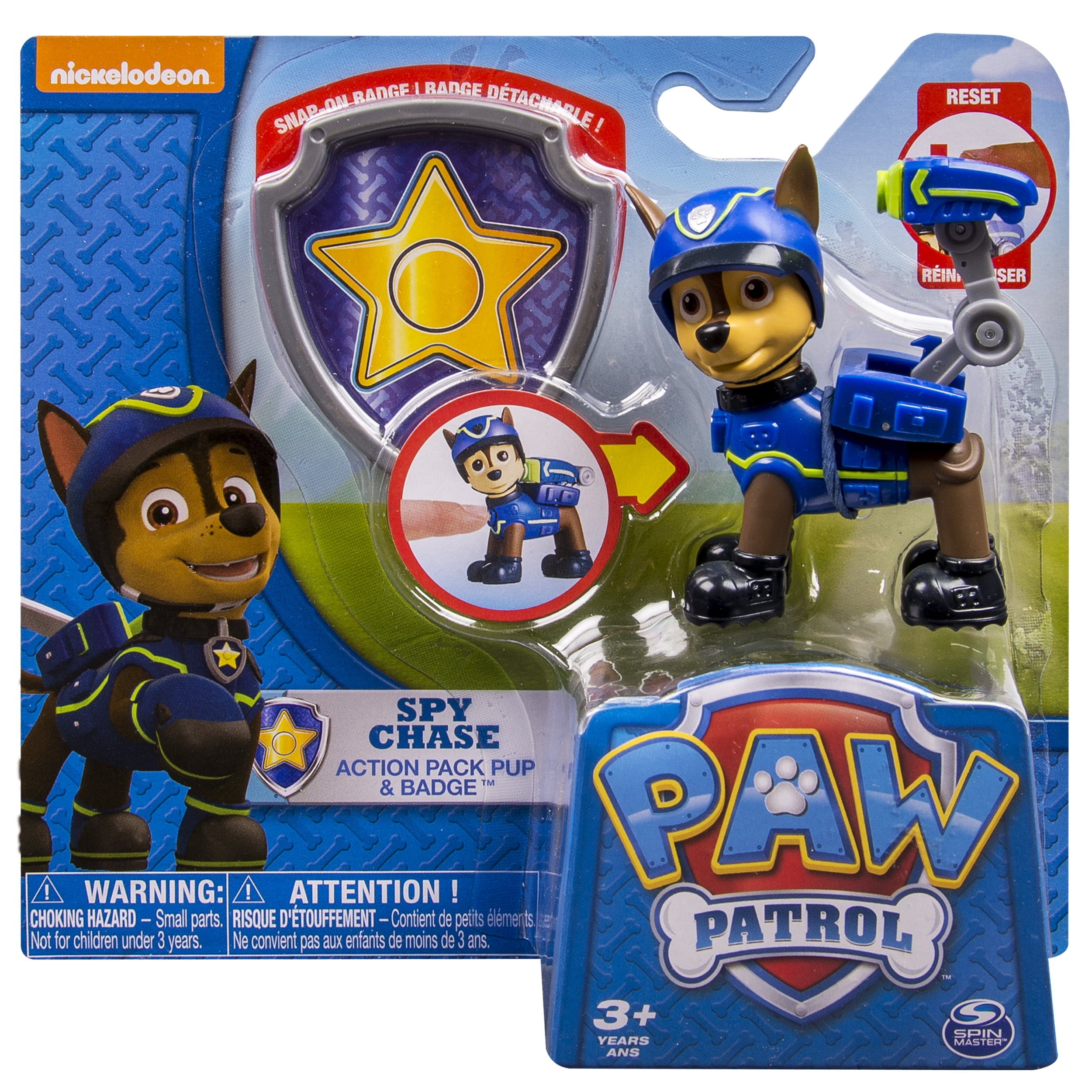 Paw Patrol Action Pack Pup Badge Spy Chase Walmart
