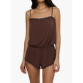 thumbnail image 4 of FAROOT Women's Pajamas Playsuits Lace Trim Print/Solid Color Cami Romper, 4 of 8