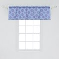 thumbnail image 2 of Ambesonne Floral Window Valance, Blossom Petals Fragrance Beauty of Flowering Plants Gardening Retro Theme, Curtain Valance for Kitchen Bedroom Decor with Rod Pocket, 54" X 18", Violet and Ceil Blue, 2 of 3