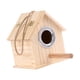 thumbnail image 1 of Casa nido de madera para pájaros con poste colgante, cabaña nido para patio con árbol 215 cm x 16 cm x 183 cm, 1 of 9