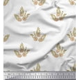 thumbnail image 1 of Soimoi Rayon Fabric Leaves & Floral Block Print Fabric by The Yard 42 Inch Wide, 1 of 3