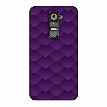 LG G2 D802 Case, Premium Handcrafted Designer Hard Shell Snap On Case Printed Back Cover with Screen Cleaning Kit for LG G2 D802, Slim, Protective - Carbon Fibre Redux Electric Violet
