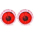 thumbnail image 2 of Topbuy 2 Pack 3 FT Halloween Inflatable Eyeballs w/ Air Blower & Red LED Lights Blow-Up Halloween Decoration, 2 of 8