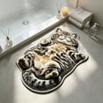 thumbnail image 4 of AMARHH Cat Shaped Fluffy Plush Floor Mat, Washable Faux Fur Animal Rug for Home Bedroom Living Room, Soft Cozy Bedside Decor Accent for Cat Lover Gift, 4 of 6
