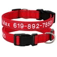 thumbnail image 2 of Pet Artist 	Reflective Nylon Personalized Dog Collars Embroidered Custom ID Name Phone Number, 2 of 7