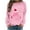 Pink B, variant on Enjoytime Christmas Women's Sweatshirt Printed Crewneck Pullover Sweatshirts Fall Winter Loose Casual Long Sleeve Tops White XL