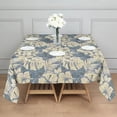 thumbnail image 3 of Pioneer Flower Floral Print Pattern Square Tablecloth,Waterproof Square Table Cover,Wipeable Spillproof Washable Table Cover for Home Kitchen Party Decor 42"X42"(107x107cm), 3 of 6