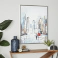 thumbnail image 2 of 36" x 48" City Framed Wall Art with Silver Frame, by DecMode, 2 of 8