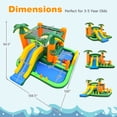 thumbnail image 2 of Infans Tropical Inflatable Bounce Castle, 8-in-1 Giant Jumping House w/950W  Blower, 2 of 7