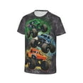 thumbnail image 4 of Monster Trucks-Jam Youth T-shirt Short Sleeve Graphic Tops Breathable Shirt Tees, 4 of 9