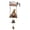 D, variant on Retro Welcome Bell Ornament Resin Rustic Hand Bell Figurines Crafts Multi-purpose Decorative Wind Chimes Outdoor Villa Decoration (Multicolor 1)