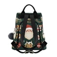 thumbnail image 2 of FORMRS Women's Travel Backpack Purse Anti-Theft Hidden Pockets Casual Shoulder Bag, Green Christmas, 2 of 7