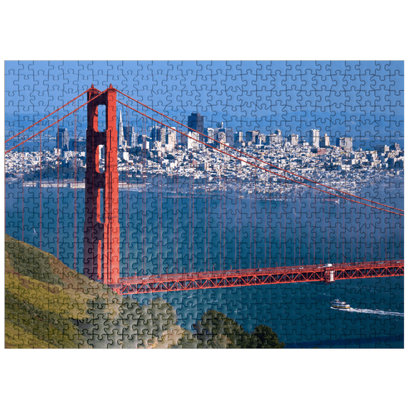 MyPuzzle - Golden Gate Bridge In Front Of San Francisco, California, USA - Premium 500 Piece Jigsaw Puzzle for Adults