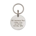 thumbnail image 2 of Anavia Stainless Steel Double Sided Round Name - Animal Face Engraved Dog & Cat ID Tag, Silver, S, 2 of 4