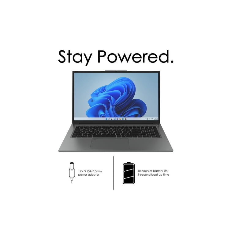 RCA 17.3” Slim Notebook, FHD Resolution, AMD Ryzen 7-5700U, 512GB