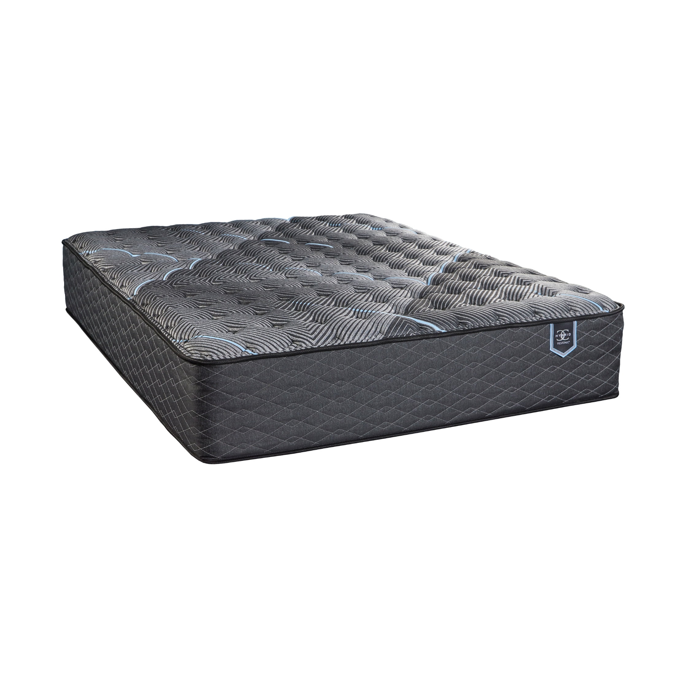 JERFIT 12.5" California King Firm Mattress, Hybrid Cooling Gel Memory Foam Individually Wrapped Coils for Support, Black
