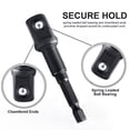thumbnail image 2 of 12PCS/kit 1/4" 3/8" 1/2" Inch Black Impact Socket Adapter Hexagon Extension Rod, 2 of 9