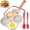 White, variant on Egg Pan, Premium Egg Pans Nonstick, Omelette Pan with Lid , Healthy Egg Frying Pan for Breakfast, Egg Sandwich, Hamburger, Pancake, Egg Skillet Suitable for Gas Stove & Induction Cookware (White)