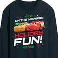 thumbnail image 3 of Disney Cars - Christmas - On The Highway To Holiday Fun - Men's Long Sleeve T-Shirt, 3 of 5