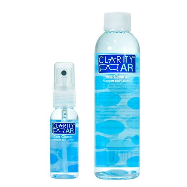 1oz Clarity AR Lens Cleaner Spray & 6oz Refill Bottle, Lens Cleaning Spray, Professional Grade