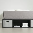 thumbnail image 4 of South Shore Flexible Contemporary Platform Bed with Storage and Baskets, Queen, Gray Oak, 4 of 14