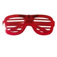 thumbnail image 1 of Lunettes LED Portables en Plastique Lumineuses pour Anniversaire, Lunettes de Festival à Piles, Lunettes Lumineuses Foncées Rouges, 1 of 7