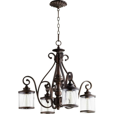 

Chandeliers 4 Light With Vintage Copper Finish Medium Base Bulbs 27 inch 400 Watts