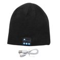 thumbnail image 1 of ZOELNIC Bluetooth 5.0 Beanie Wireless Music Listening Handsfree Headphone Hat Winter Warm Knitted Cap, Black, 1 of 11