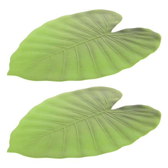 LOLIPPYY 2Pcs Monstera Leaf Placemats EVA Natural Design Tropical Plants Hawaii Theme