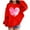 Red, variant on Babcutegg Valentine's Day Sweatshirts for Girls Graphic Tee Regular Fit Pullover Casual Fashion Lightweight Clothes for Girls Gray Size 7