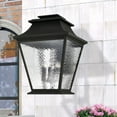 thumbnail image 3 of Livex Lighting Hathaway Outdoor Wall Lantern in Black, 3 of 11