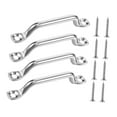 thumbnail image 4 of Colaxi 4 Pieces Bimini Top Strap Pad Eye Footman Loop Tie Down Anchor Point Accessories Heavy Duty Stainless Steel for Rigging Kayak, 4 of 8