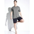 thumbnail image 2 of Expert Brand Men's Heather Performance Crewneck T-Shirt, Heather Black, XXL, 2 of 4