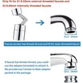 thumbnail image 2 of LNKOO 720 Degree Swivel Sink Faucet Aerator,Big Angle Spray Aerator Dual Function Kitchen Faucet Aerator, Bathroom Faucet Mounted for Face Washing, Gargle Station Faucet Aerator, 2 of 7