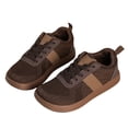 thumbnail image 6 of IEMIEMIEM Women Fashion Sneakers Platform Retro Gum Sole Casual Tennis Skate Shoe Genuine Leather Walking Footwear Anti Slip Trainers Brown 6.5 Wide, 6 of 6
