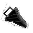 thumbnail image 2 of DECORNIJIA 4pcs Camper Tire Blocks Wheel Chock Black PP Prevent Movement Outdoor Maintenance, 2 of 6