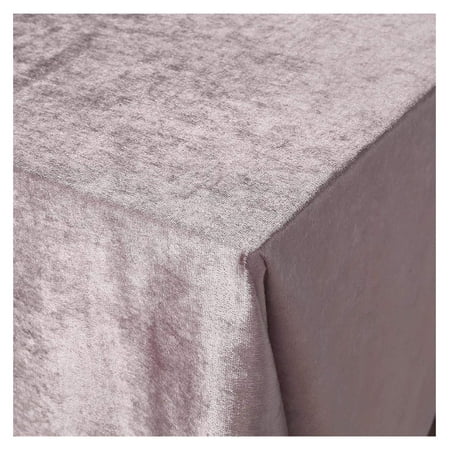 

KOUROUU 60x102-Inch Dusty Rose Rectangular Premium Velvet Tablecloth Wedding Party Kitchen Table Linens Decorations Supplies