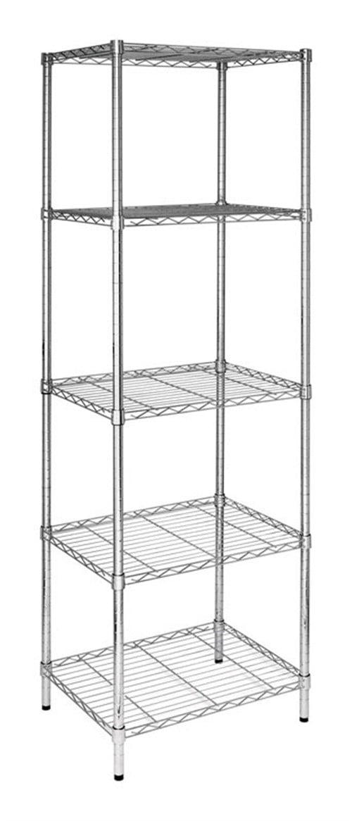 NSF Chrome 2-Shelf Kit with 27 inch Metal Bookshelv. Commercial Hospital 24 inch x 42 inch Childrens Shelters Nursing and Care Homes Perfect for Home Posts Garage 