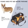 thumbnail image 2 of Thanksgiving Premium Pet Carrier Bag - Durable 900D Oxford Cloth Fabric with Sherpa Base - Secure & Comfortable Travel - 17x10x11.8 in - Ideal for Small Dogs & Cats, 2 of 7