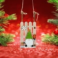 thumbnail image 6 of Cheapark Wooden Christmas Sled Pendants - Tree Ornaments for Office & Party Hanging, Festive Decor for Holiday Season, 6 of 7
