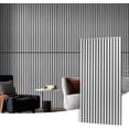 thumbnail image 4 of Wood Slat Acoustic Panels for Wall and Ceiling - Fluted Sound Absorbing Panel with Wood Finish - Walnut, 4 of 6
