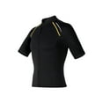 thumbnail image 2 of YiZYiF Men 1.5mm Neoprene Short Sleeve Surfing Snorkeling Wetsuit Swim Tops Rash Guard Black XL, 2 of 6