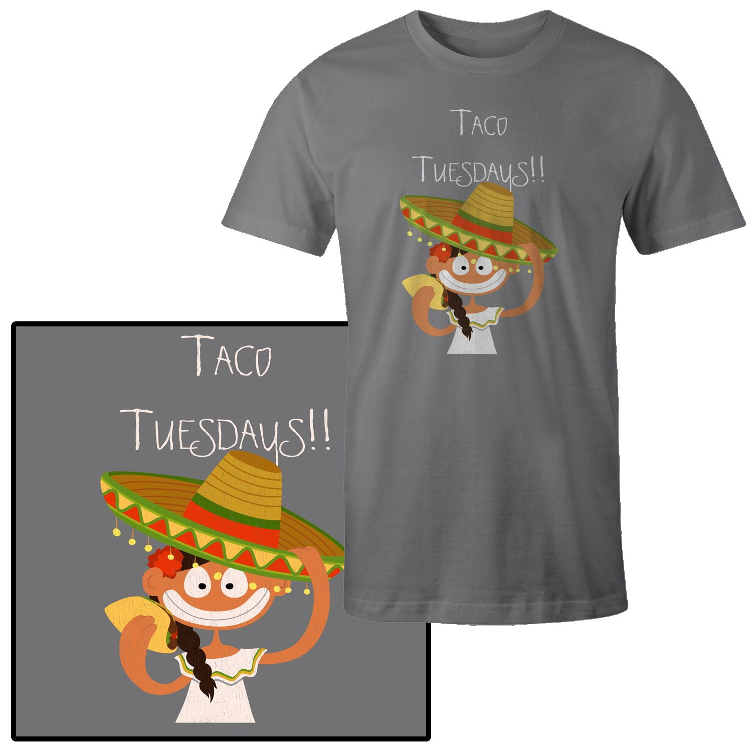 Women's Taco Tuesday Funny T-Shirt 