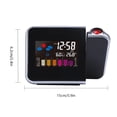 thumbnail image 2 of Inicio Pantalla LED digital Proyección Reloj despertador Función de repetición Termómetro meteorológico Humedad Reloj de mesa Inevent EL1976-01B, 2 of 7