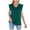 Dark Green, variant on Women Summer Solid Color V Neck Cap Shoulder Sleeve Loose Sleeveless T Shirt Vest Women Air Top Women Bandage Top for Women Girls Workout Too Baseball Top Women High Neck Top Bartender Tops