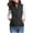 Black, variant on Womens Coat Clearance Fashion Womens Quilted Vest Stand Collar Lightweight Zip Padded Gilet Pocket Winter Sleeveless Waistcoat